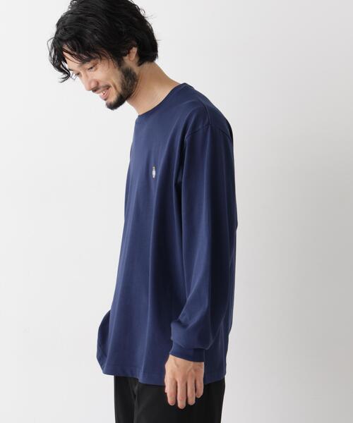 NANO universe(ナノユニバース)の「ナノベアビッグTシャツ 長袖(Tシャツ/カットソー・メンズ・ピンク/ホワイト/ネイビー・S/M/L)」の21枚目の写真
