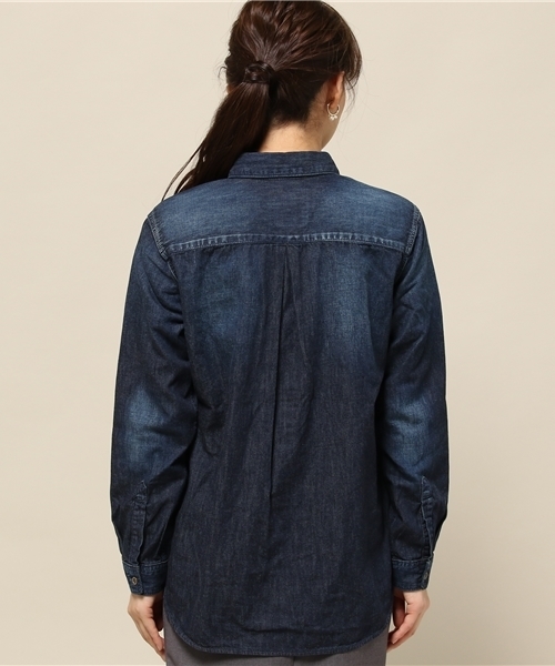 Spick & Span(スピックアンドスパン)の「ナチュラルスラブデニム シャツ◆(シャツ/ブラウス・レディース・ブルー/サックスブルー・FREE)」の5枚目の写真