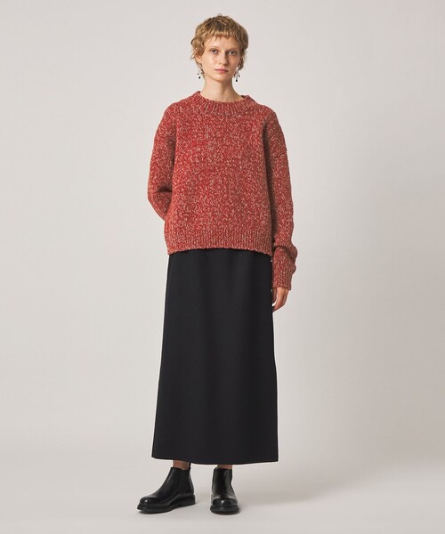 Steven Alan(スティーブンアラン)の「<Steven Alan>ウール ナイロン ミックスヤーン プルオーバー(ニット/セーター・レディース・ライトブルー/レッド/オフホワイト・FREE)」の4枚目の写真
