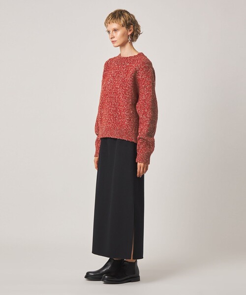 Steven Alan(スティーブンアラン)の「<Steven Alan>ウール ナイロン ミックスヤーン プルオーバー(ニット/セーター・レディース・ライトブルー/レッド/オフホワイト・FREE)」の5枚目の写真