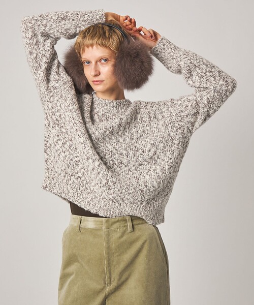 Steven Alan(スティーブンアラン)の「<Steven Alan>ウール ナイロン ミックスヤーン プルオーバー(ニット/セーター・レディース・ライトブルー/レッド/オフホワイト・FREE)」の7枚目の写真