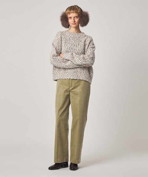 Steven Alan(スティーブンアラン)の「<Steven Alan>ウール ナイロン ミックスヤーン プルオーバー(ニット/セーター・レディース・ライトブルー/レッド/オフホワイト・FREE)」の8枚目の写真
