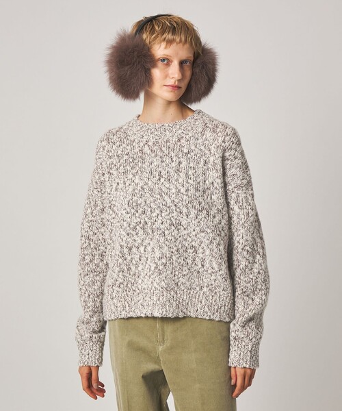 Steven Alan(スティーブンアラン)の「<Steven Alan>ウール ナイロン ミックスヤーン プルオーバー(ニット/セーター・レディース・ライトブルー/レッド/オフホワイト・FREE)」の9枚目の写真