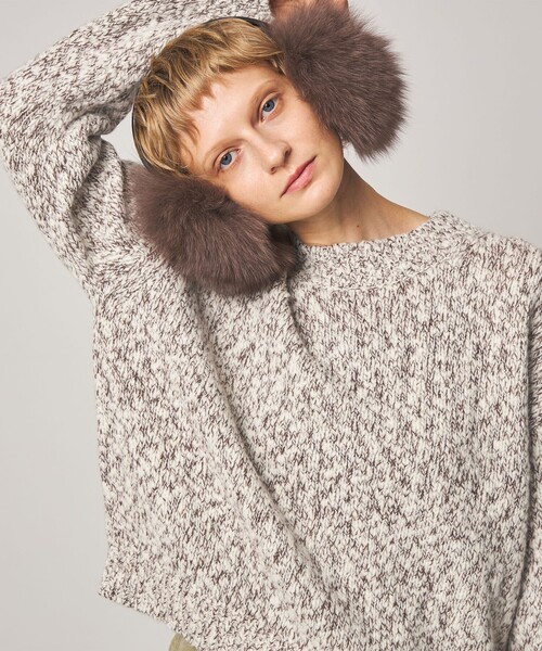 Steven Alan(スティーブンアラン)の「<Steven Alan>ウール ナイロン ミックスヤーン プルオーバー(ニット/セーター・レディース・ライトブルー/レッド/オフホワイト・FREE)」の12枚目の写真