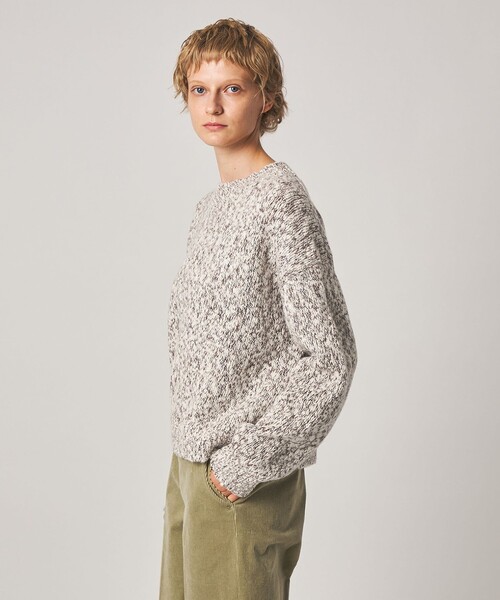 Steven Alan(スティーブンアラン)の「<Steven Alan>ウール ナイロン ミックスヤーン プルオーバー(ニット/セーター・レディース・ライトブルー/レッド/オフホワイト・FREE)」の14枚目の写真