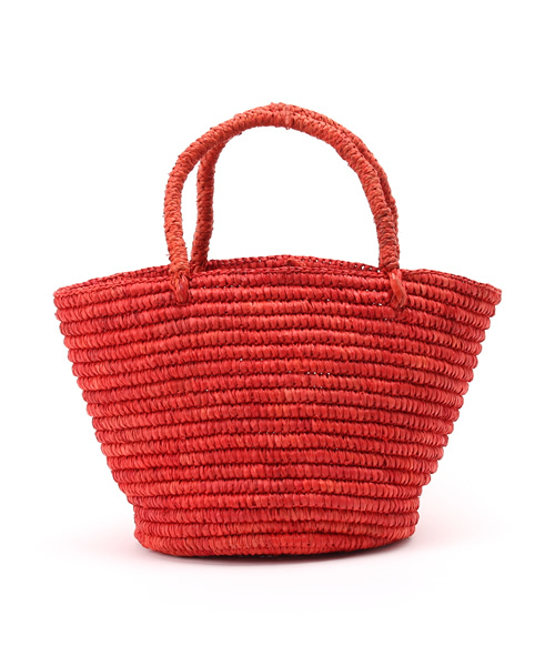 BEAMS BOY(ビームスボーイ)の「【FUDGE5月号掲載】Le Voyage en Panier / MINI CANCUN(かごバッグ・レディース・ナチュラル/レッド・ONE SIZE)」の1枚目の写真