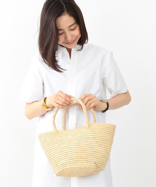 BEAMS BOY(ビームスボーイ)の「【FUDGE5月号掲載】Le Voyage en Panier / MINI CANCUN(かごバッグ・レディース・ナチュラル/レッド・ONE SIZE)」の5枚目の写真