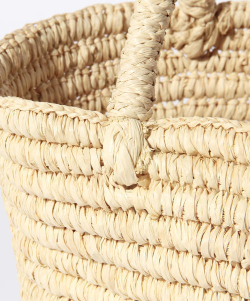 BEAMS BOY(ビームスボーイ)の「【FUDGE5月号掲載】Le Voyage en Panier / MINI CANCUN(かごバッグ・レディース・ナチュラル/レッド・ONE SIZE)」の8枚目の写真