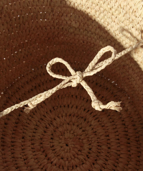 BEAMS BOY(ビームスボーイ)の「【FUDGE5月号掲載】Le Voyage en Panier / MINI CANCUN(かごバッグ・レディース・ナチュラル/レッド・ONE SIZE)」の9枚目の写真