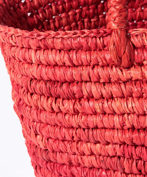 BEAMS BOY(ビームスボーイ)の「【FUDGE5月号掲載】Le Voyage en Panier / MINI CANCUN(かごバッグ・レディース・ナチュラル/レッド・ONE SIZE)」の17枚目の写真