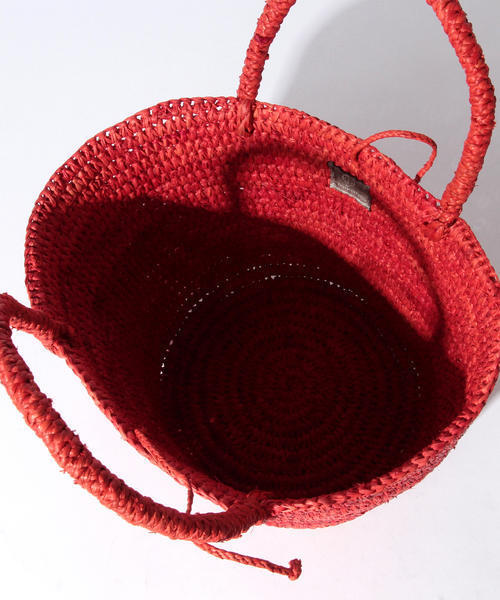 BEAMS BOY(ビームスボーイ)の「【FUDGE5月号掲載】Le Voyage en Panier / MINI CANCUN(かごバッグ・レディース・ナチュラル/レッド・ONE SIZE)」の11枚目の写真