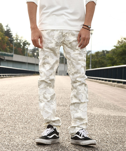 ZIP FIVE（ジップファイブ）の「【ZIP FIVE】ストレッチスキニーパンツ（チノパンツ・メンズ・ベージュ/モカ/ネイビー/チャコール/ワイン/オリーブ/カーキ/ブラック/ブルー/ダークグリーン/グレー/カモフラージュ/ホワイト/ライトグレー/キャメル/ホワイト系その他・SMALL/MEDIUM/X-LARGE/X-SMALL/LARGE）」の2枚目の写真