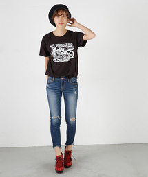 MOUSSY | fringe cropped Skinny3(デニムパンツ)