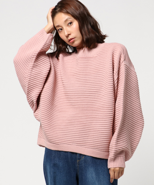 WEGO(ウィゴー)の「WEGO/ドルマンビッグシルエットニット(ニット/セーター・レディース・ブラウン/ホワイト/ピンク・FREE)」の15枚目の写真