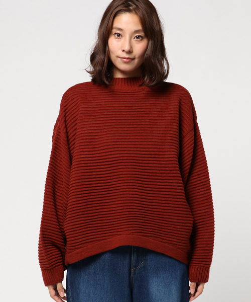 WEGO(ウィゴー)の「WEGO/ドルマンビッグシルエットニット(ニット/セーター・レディース・ブラウン/ホワイト/ピンク・FREE)」の5枚目の写真