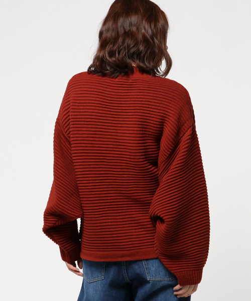 WEGO(ウィゴー)の「WEGO/ドルマンビッグシルエットニット(ニット/セーター・レディース・ブラウン/ホワイト/ピンク・FREE)」の7枚目の写真