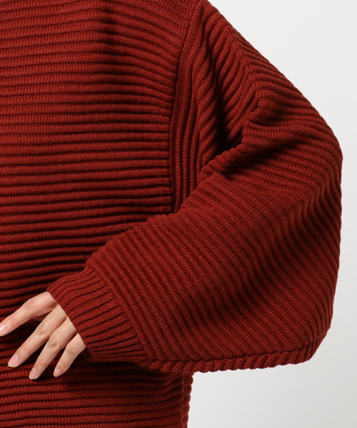 WEGO(ウィゴー)の「WEGO/ドルマンビッグシルエットニット(ニット/セーター・レディース・ブラウン/ホワイト/ピンク・FREE)」の9枚目の写真