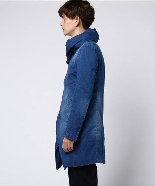 Luv maison（ラブメゾン）の「Wライダースロング丈パーカー2017（パーカー・メンズ・ブラック/グレー/インディゴブルー・L/M）」の4枚目の写真