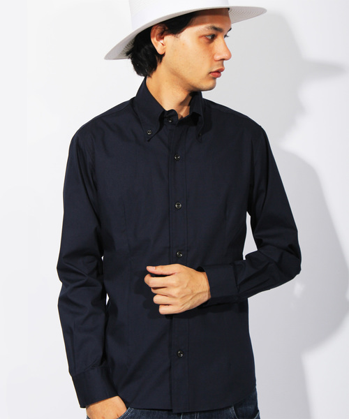 ８(eight)（エイト）の「ブロード ボタンダウンシャツ 日本製（シャツ/ブラウス・メンズ・ブルー/ホワイト/レッド/ネイビー/グレー/ブラック/ワイン/ベージュ・LARGE/MEDIUM/X-LARGE）」の5枚目の写真