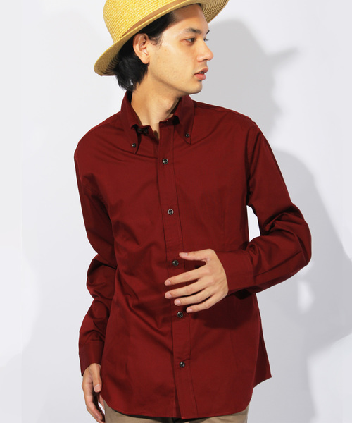 ８(eight)（エイト）の「ブロード ボタンダウンシャツ 日本製（シャツ/ブラウス・メンズ・ブルー/ホワイト/レッド/ネイビー/グレー/ブラック/ワイン/ベージュ・LARGE/MEDIUM/X-LARGE）」の8枚目の写真