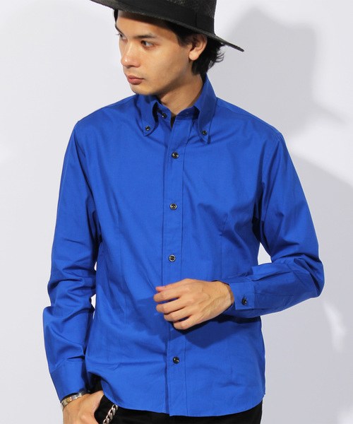 ８(eight)（エイト）の「ブロード ボタンダウンシャツ 日本製（シャツ/ブラウス・メンズ・ブルー/ホワイト/レッド/ネイビー/グレー/ブラック/ワイン/ベージュ・LARGE/MEDIUM/X-LARGE）」の6枚目の写真