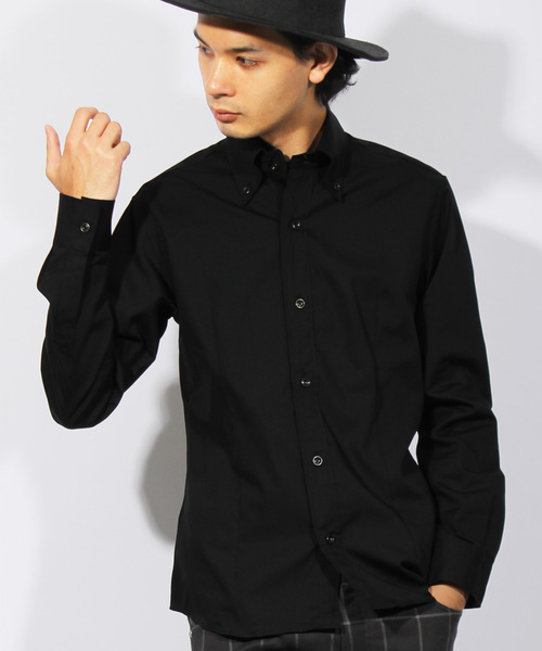 ８(eight)（エイト）の「ブロード ボタンダウンシャツ 日本製（シャツ/ブラウス・メンズ・ブルー/ホワイト/レッド/ネイビー/グレー/ブラック/ワイン/ベージュ・LARGE/MEDIUM/X-LARGE）」の2枚目の写真