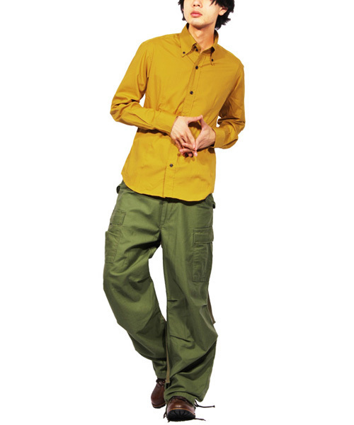 ８(eight)（エイト）の「ブロード ボタンダウンシャツ 日本製（シャツ/ブラウス・メンズ・ブルー/ホワイト/レッド/ネイビー/グレー/ブラック/ワイン/ベージュ・LARGE/MEDIUM/X-LARGE）」の13枚目の写真