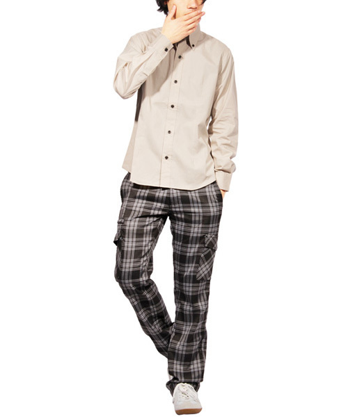 ８(eight)（エイト）の「ブロード ボタンダウンシャツ 日本製（シャツ/ブラウス・メンズ・ブルー/ホワイト/レッド/ネイビー/グレー/ブラック/ワイン/ベージュ・LARGE/MEDIUM/X-LARGE）」の12枚目の写真