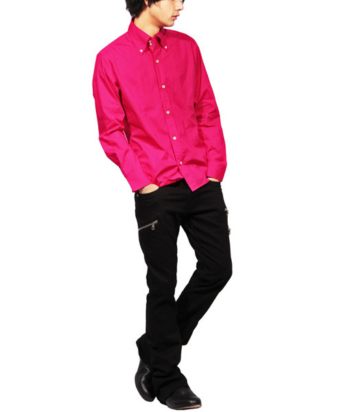 ８(eight)（エイト）の「ブロード ボタンダウンシャツ 日本製（シャツ/ブラウス・メンズ・ブルー/ホワイト/レッド/ネイビー/グレー/ブラック/ワイン/ベージュ・LARGE/MEDIUM/X-LARGE）」の10枚目の写真