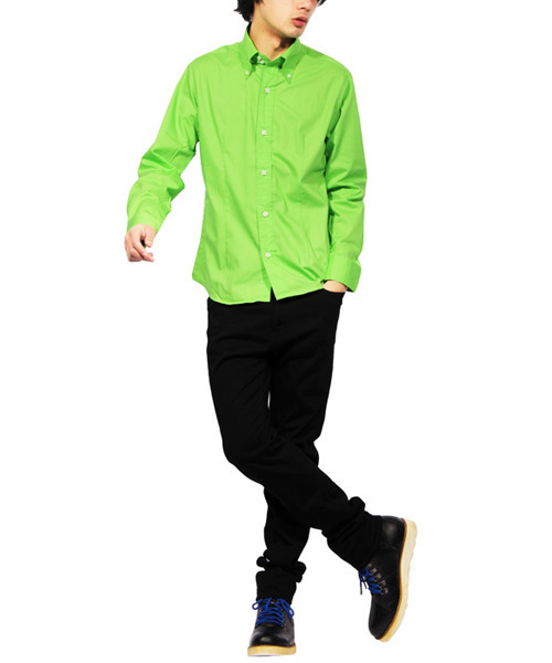 ８(eight)（エイト）の「ブロード ボタンダウンシャツ 日本製（シャツ/ブラウス・メンズ・ブルー/ホワイト/レッド/ネイビー/グレー/ブラック/ワイン/ベージュ・LARGE/MEDIUM/X-LARGE）」の9枚目の写真