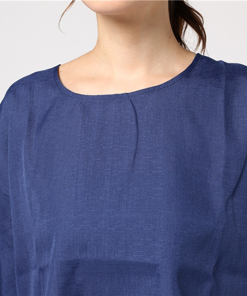 MERLOT（メルロー）の「バックリボンフレア袖トップス4954（シャツ/ブラウス・レディース・ブラック/ライトブルー/ネイビー/オフホワイト/ピンク・FREE）」の8枚目の写真