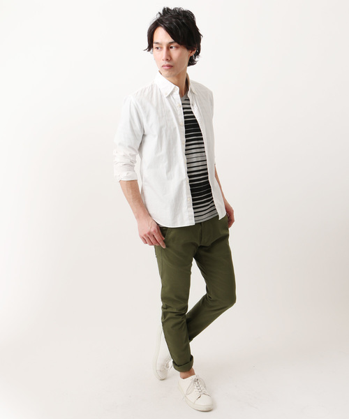 THE CASUAL(カジュアル)の「TCボーダー半袖Vネックカットソー(Tシャツ/カットソー・メンズ・その他4/その他1/その他2/その他3/その他5/その他7/その他6/その他・L/XL/S/M)」の15枚目の写真