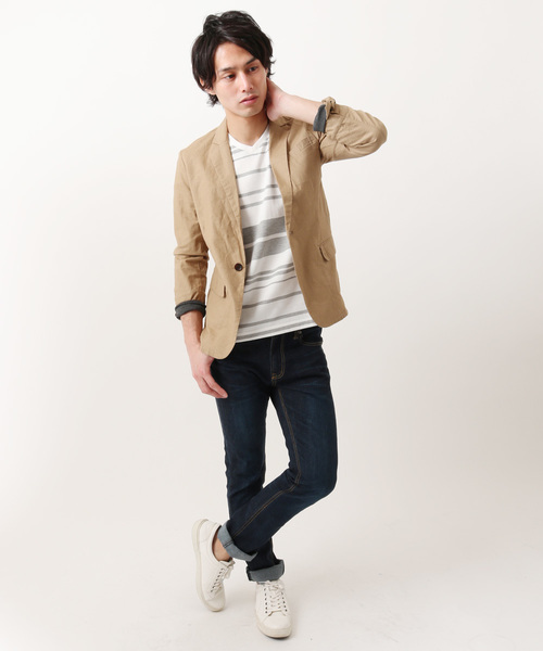 THE CASUAL(カジュアル)の「TCボーダー半袖Vネックカットソー(Tシャツ/カットソー・メンズ・その他4/その他1/その他2/その他3/その他5/その他7/その他6/その他・L/XL/S/M)」の17枚目の写真