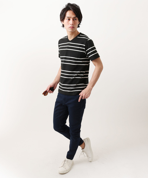 THE CASUAL(カジュアル)の「TCボーダー半袖Vネックカットソー(Tシャツ/カットソー・メンズ・その他4/その他1/その他2/その他3/その他5/その他7/その他6/その他・L/XL/S/M)」の18枚目の写真