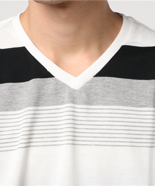 THE CASUAL(カジュアル)の「TCボーダー半袖Vネックカットソー(Tシャツ/カットソー・メンズ・その他4/その他1/その他2/その他3/その他5/その他7/その他6/その他・L/XL/S/M)」の11枚目の写真