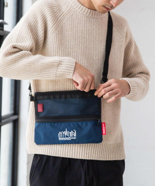 Manhattan Portage（マンハッタンポーテージ）の「【一部カラー別注】[マンハッタンポーテージ]OS  Manhattan Portage  MESH サコッシュ（ショルダーバッグ・メンズ・ブラック/ケリー/ネイビー/イエロー/レッド/パープル/オリーブ・FREE）」の15枚目の写真