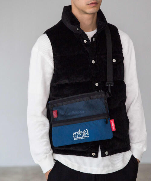 Manhattan Portage（マンハッタンポーテージ）の「【一部カラー別注】[マンハッタンポーテージ]OS  Manhattan Portage  MESH サコッシュ（ショルダーバッグ・メンズ・ブラック/ケリー/ネイビー/イエロー/レッド/パープル/オリーブ・FREE）」の19枚目の写真