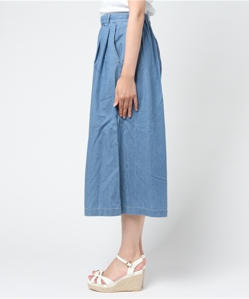 Honeys(ハニーズ)の「デニムガウチョパンツ(デニムパンツ・レディース・ブルー系その他・LL/S/L/M)」の6枚目の写真