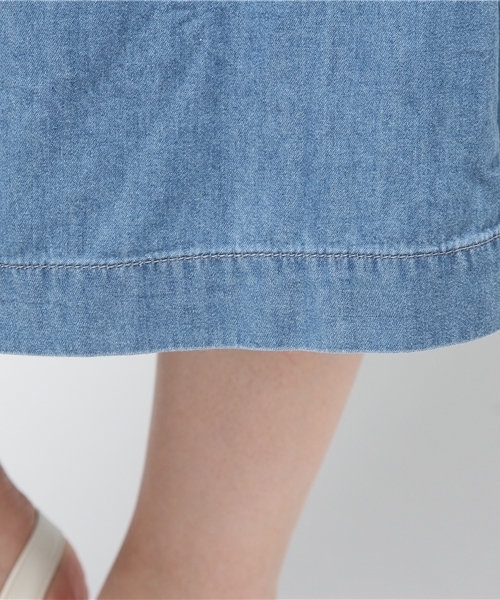 Honeys(ハニーズ)の「デニムガウチョパンツ(デニムパンツ・レディース・ブルー系その他・LL/S/L/M)」の3枚目の写真