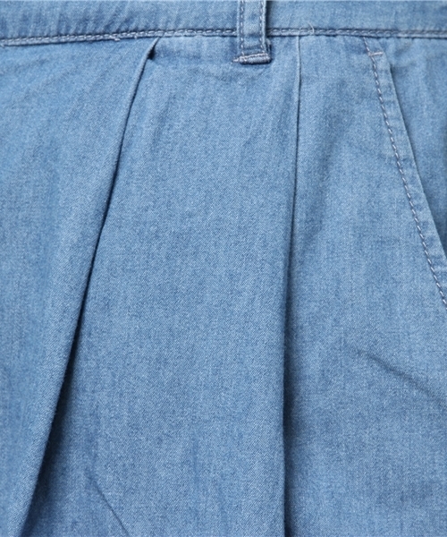 Honeys(ハニーズ)の「デニムガウチョパンツ(デニムパンツ・レディース・ブルー系その他・LL/S/L/M)」の4枚目の写真