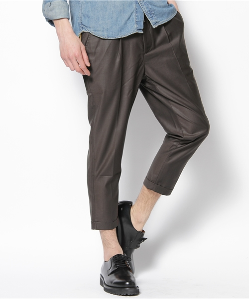 WEGO（ウィゴー）の「アンクルカットイージースラックス（チノパンツ・メンズ・ブラック/ライトグレー/ブラウン・MEDIUM/LARGE）」の3枚目の写真