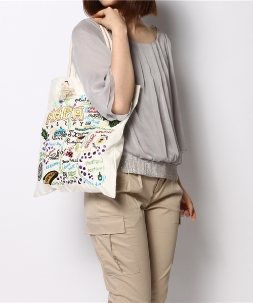 CIAOPANIC（チャオパニック）の「刺繍トート（トートバッグ・レディース・ホワイト・FREE）」の2枚目の写真