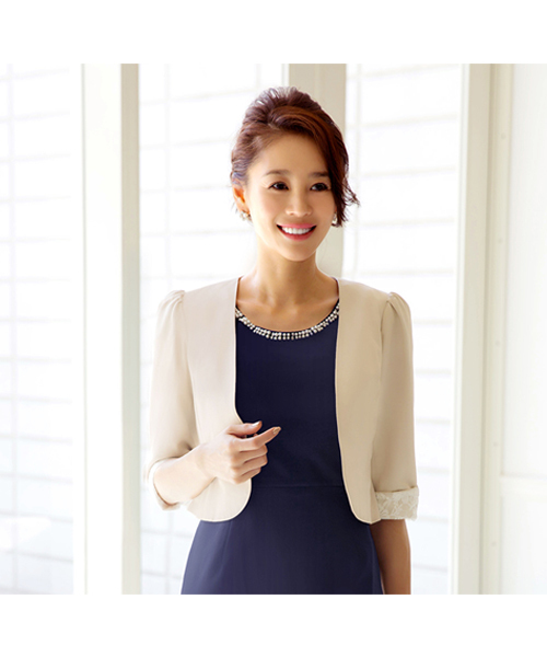 RUIRUE BOUTIQUE（ルイルエブティック）の「スイートグラマラスシースワンピースフォーマルパーティードレス/結婚式・披露宴・二次会・謝恩会・成人式・同窓会・セレモニーなどお呼ばれ対応（ドレス・レディース・ネイビー/ピンクベージュ・3L/M/L/XL/XS/4L/S/5L）」の18枚目の写真