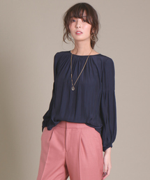 Rouge vif | カラーギャザーブラウス(シャツ/ブラウス)