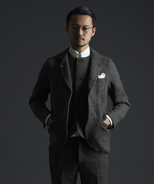 BEAMS（ビームス）の「BEAMS / HQ Harris Tweed JACKET（テーラード
