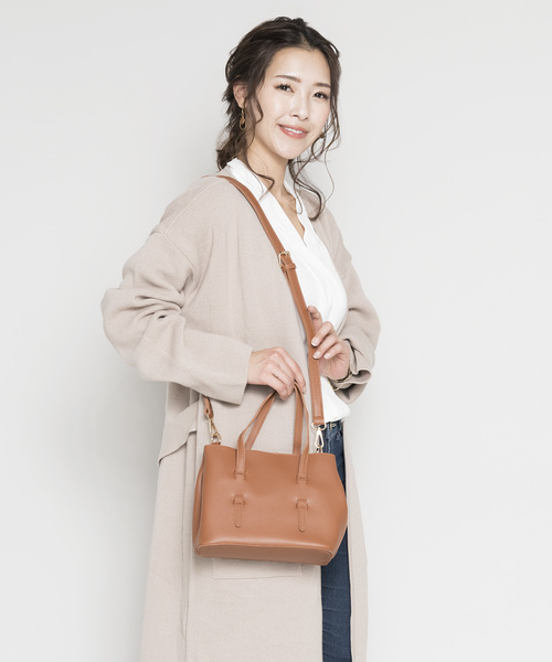 PLAIN CLOTHING（プレーンクロージング）の「ポーチ付き3wayショルダーバッグ（ショルダーバッグ・レディース・ワイン/モカ/ブラック/キャメル・FREE）」の11枚目の写真