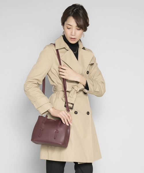 PLAIN CLOTHING（プレーンクロージング）の「ポーチ付き3wayショルダーバッグ（ショルダーバッグ・レディース・ワイン/モカ/ブラック/キャメル・FREE）」の19枚目の写真