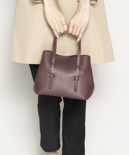 PLAIN CLOTHING（プレーンクロージング）の「ポーチ付き3wayショルダーバッグ（ショルダーバッグ・レディース・ワイン/モカ/ブラック/キャメル・FREE）」の21枚目の写真