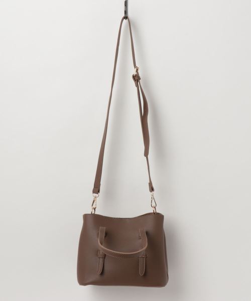 PLAIN CLOTHING（プレーンクロージング）の「ポーチ付き3wayショルダーバッグ（ショルダーバッグ・レディース・ワイン/モカ/ブラック/キャメル・FREE）」の5枚目の写真