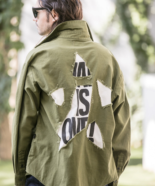 glamb(グラム)の「ms3414-CAMBIO別注-glamb Wish Upon a Star SH シャツ(シャツ/ブラウス・メンズ・カーキ/カモフラージュ・4/1/3/2)」の1枚目の写真